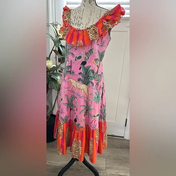 🌺 Cella & Flo Floral Fashion Dress – Size 2 🌺 - Picture 3 of 16